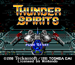 Thunder Spirits Title Screen